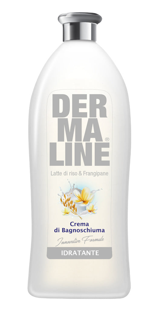 DERMALINE Crema di Bagnoschiuma LATTE DI RISO & FRANGIPANE