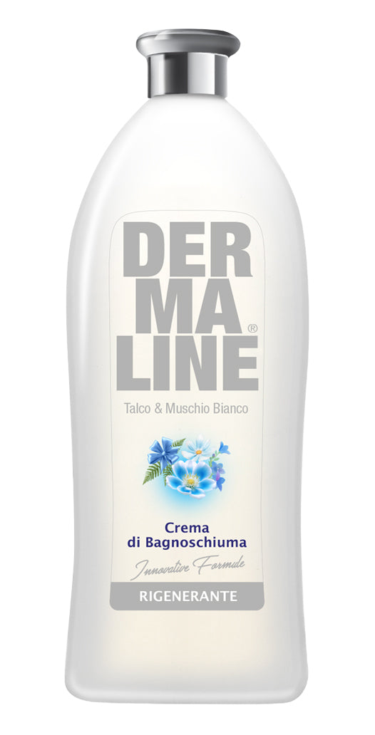 DERMALINE Crema di Bagnoschiuma TALCO & MUSCHIO BIANCO