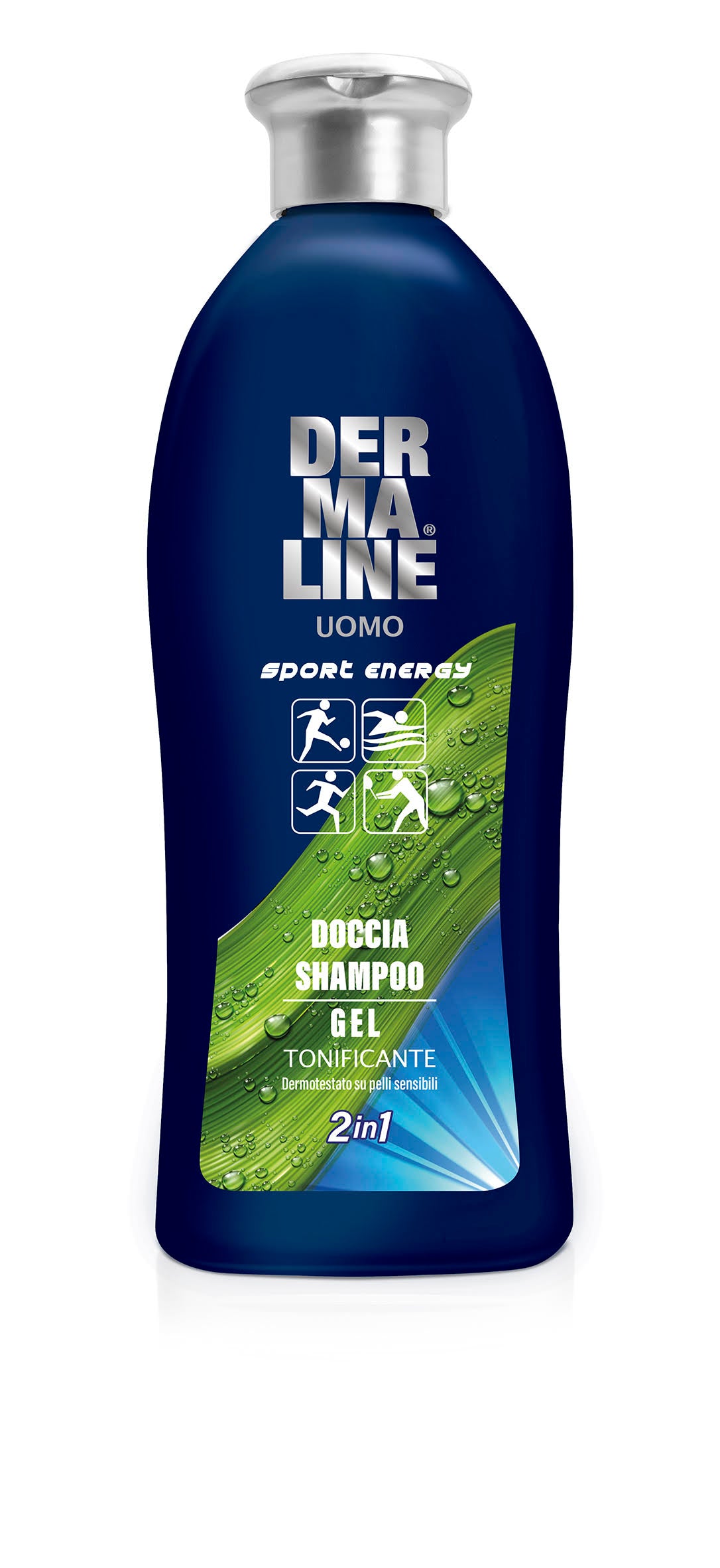 DERMALINE Doccia Shampoo 2in1 Uomo SPORT ENERGY